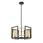 ITALUX NOWOCZESNA LAMPA WISZĄCA PRIMERO PND-44003-4-BK-GD BLACK/GOLD