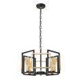 nowoczesny żyrandol lampa wisząca primero złota czarna do salonu jadalni biura gabinetu apartamentu italux.jpg