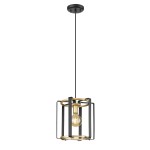ITALUX NOWOCZESNA LAMPA WISZĄCA PRIMERO PND-44003-1-BK-GD BLACK/GOLD