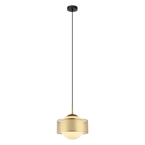 ITALUX NOWOCZESNA LAMPA WISZĄCA ZWIS LOMICA PND-55456-1L-GD GOLD/BLACK
