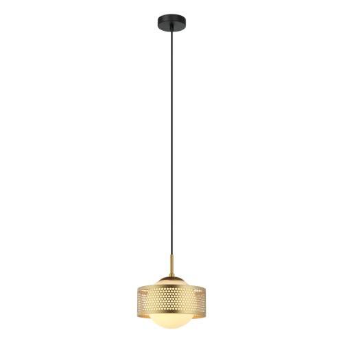 ITALUX NOWOCZESNA LAMPA WISZĄCA ZWIS LOMICA PND-55456-1M-GD GOLD/BLACK