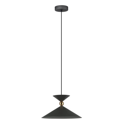 ITALUX INDUSTRIALNA LAMPA WISZĄCA LOFTOWA QUELTO PND-84432-1-GR SZARA