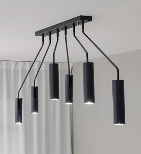 MARKSLOJD NOWOCZESNA LAMPA SUFITOWA RAMUS 108508 BLACK