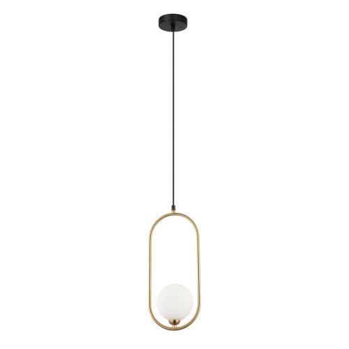 nowoczesna lampa wisząca zwis loft lupus złoty do kuchni jadalni nad stół biura bar.jpg