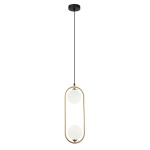 ITALUX NOWOCZESNA LAMPA WISZĄCA LUPUS PND-3965-2-BRO GOLD