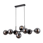 ITALUX NOWOCZESNY ŻYRANDOL PND-1098-8-BL MOLITE BLACK