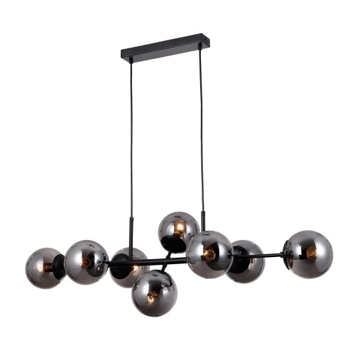 ITALUX NOWOCZESNY ŻYRANDOL PND-1098-8-BL MOLITE BLACK