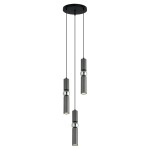 ITALUX NOWOCZESNA LAMPA WISZĄCA SPOT PLAFON ZWISOWY ISIDORA PND-14290-3-GR GREY/CHROM
