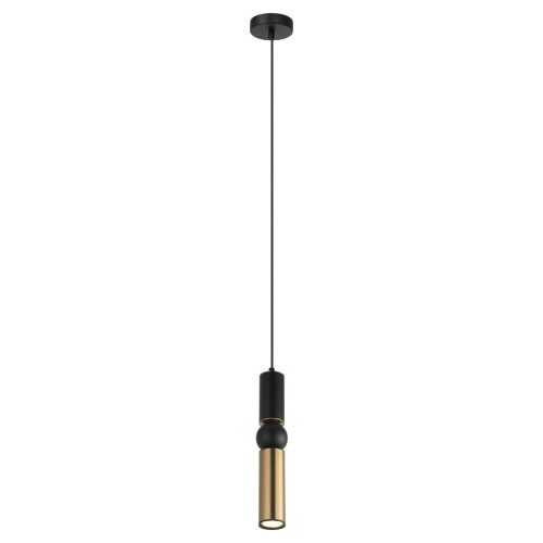 ITALUX NOWOCZESNA LAMPA WISZĄCA SPOT ZWIS ISIDORA PND-14290-1-BK-BRO BLACK/GOLD