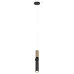 ITALUX NOWOCZESNA LAMPA WISZĄCA SPOT ZWIS ISIDORA PND-14290-1-BRO-BK BLACK/GOLD
