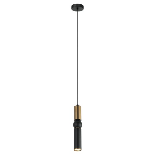 ITALUX NOWOCZESNA LAMPA WISZĄCA SPOT ZWIS ISIDORA PND-14290-1-BRO-BK BLACK/GOLD