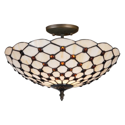 stylowa lampa sufitowa plafon ampla tiffany witraż salonu sypialni biura.jpg