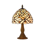LUXERA WITRAŻOWA LAMPKA NOCNA GABINETOWA TIFFANY No.224 AMBER