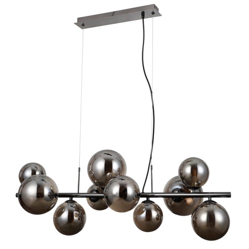 ITALUX NOWOCZESNA LAMPA ŻYRANDOL CANELLO PND-406007-10A-BCR BLACK CHROM