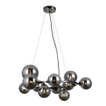 ITALUX NOWOCZESNA LAMPA ŻYRANDOL CANELLO PND-406007-11A-BCR BLACK CHROM