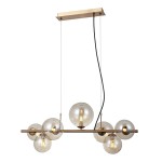 ITALUX NOWOCZESNA LAMPA ŻYRANDOL CANELLO PND-406007-7-HBR GOLD
