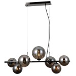 ITALUX NOWOCZESNA LAMPA ŻYRANDOL CANELLO PND-406007-7A-BCR BLACK CHROM