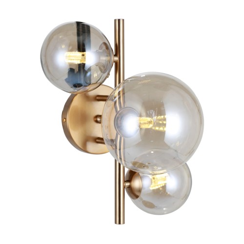 ITALUX NOWOCZESNY KINKIET CANELLO WL-406007-3-HBR GOLD