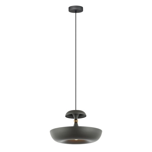 ITALUX NOWOCZESNA LAMPA LOFTOWA ZWIS METAL MARINA PND-73221-1L-GR DARK GREY