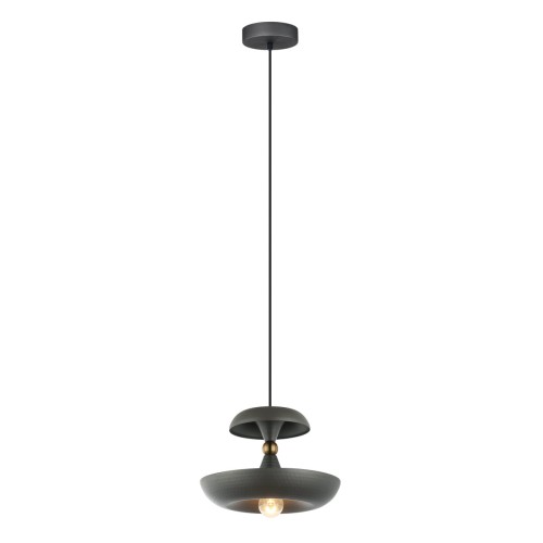 ITALUX NOWOCZESNA LAMPA LOFTOWA ZWIS METAL MARINA PND-73221-1M-GR DARK GREY