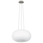 OUTLET NOWOCZESNA LAMPA WISZĄCA OPTICA 86815 NIKIEL MAT
