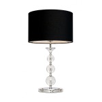 Z-LINE LAMPKA NOCNA STOŁOWA Z ABAŻUREM REA BLACK