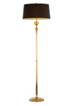JUPITER STYLOWA LAMPA PODŁOGOWA Z ABAŻUREM BATUMI BM P ZŁOTA/CZARNA