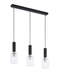 JUPITER NOWOCZESNA LAMPA WISZĄCA ZWIS 3PŁ NA LISTWIE TULUZA TU3 CHROM/BLACK