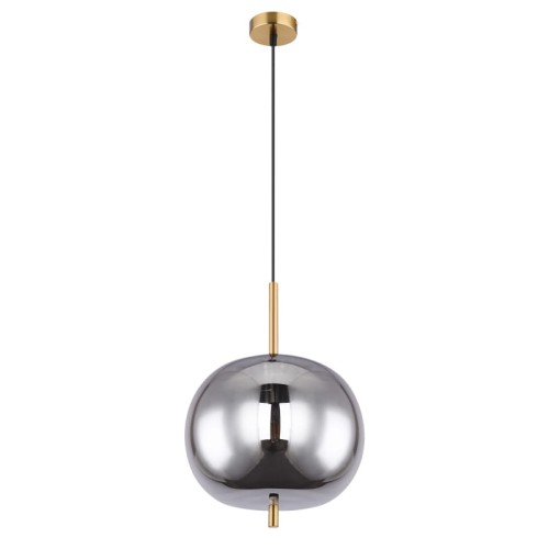GLOBO NOWOCZESNA LAMPA WISZĄCA ZWIS BLACKY I 15345H1MM GOLD/SMOKE