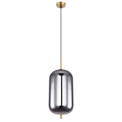 GLOBO NOWOCZESNA LAMPA WISZĄCA ZWIS BLACKY I 15345H2MM GOLD/SMOKE