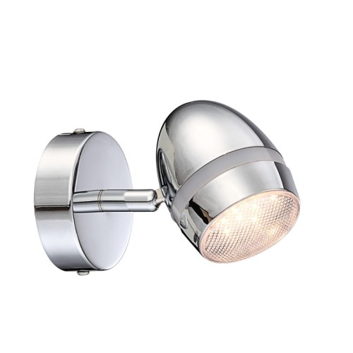 GLOBO NOWOCZESNY KINKIET REFLEKTOROWY SPOT LED MANJOLA 56206-1 CHROM