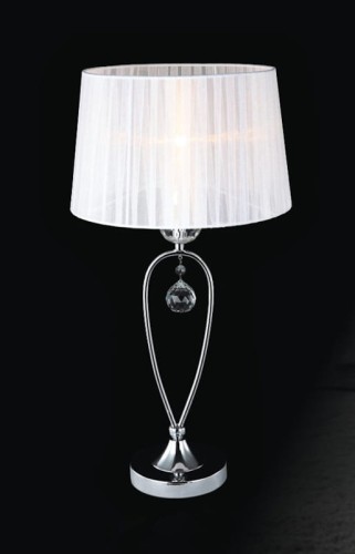ITALUX LAMPA NOCNA Z KRYSZTAŁKAMI GLAMOUR VIVIEN MTM1637-1 WHITE