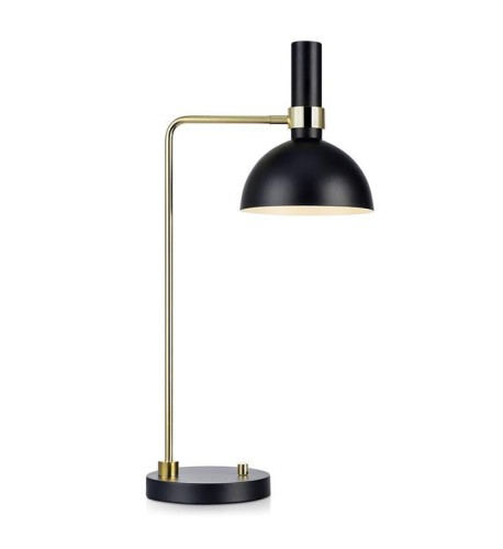 MARKSLOJD LOFTOWA NOWOCZESNA LAMPA STOŁOWA GABINETOWA LARRY 106973 BLACK/GOLD
