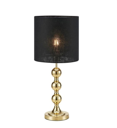 MARKSLOJD NOWOCZESNA LAMPA NOCNA STOŁOWA OCTO 108574 GOLD/BLACK