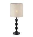 lampa nocna abażur piaskowy czarna octo markslojd salonu sypialni na stolik.jpg