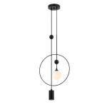 ITALUX NOWOCZESNA LAMPA WISZĄCA ZWIS TROSTI PND-428892-BK BLACK