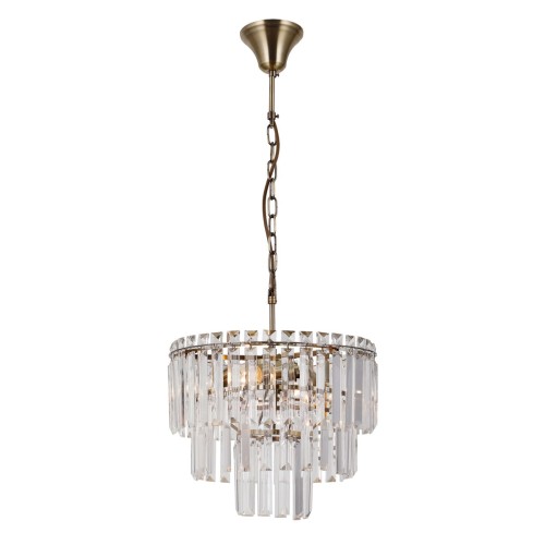 ITALUX STYLOWY ŻYRANDOL KRYSZTAŁOWY BUENA PND-22320-4-ABR PATYNA