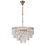 ITALUX STYLOWY ŻYRANDOL KRYSZTAŁOWY BUENA PND-22320-9-ABR PATYNA