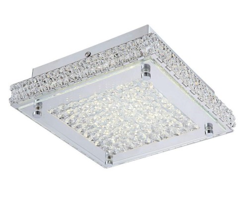 ITALUX NOWOCZESNA PLAFONIERA LED 17W Z KRYSZTAŁAMI NINO SQUARE