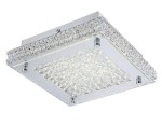 ITALUX NOWOCZESNA PLAFONIERA LED 20W Z KRYSZTAŁAMI NINO SQUARE