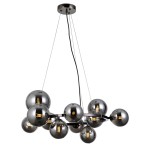 ITALUX NOWOCZESNA LAMPA ŻYRANDOL CANELLO PND-406007-11A-BL BLACK