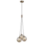 ITALUX NOWOCZESNA LAMPA WISZĄCA PERLOS PND-54456-3-HB-AMB GOLD