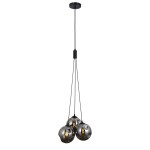 ITALUX NOWOCZESNA LAMPA WISZĄCA PERLOS PND-54456-3A-HB-SMG BLACK