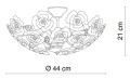 plafoniera sufitowa plafon flower kwiaty clara globo salonu sypialni pokoju.jpg