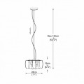 lampa wiszaca z kryształami sople crystal zuma line chrom salon sypialnia.jpg