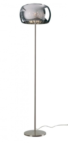 Z-LINE NOWOCZESNA LAMPA PODŁOGOWA Z SOPELKAMI CRYSTAL 4 CHROM