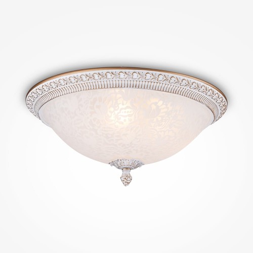 MAYTONI PLAFONIERA SUFITOWA KLASYCZNA RUSTYKALNA PASCAL WHITE/GOLD VINTAGE