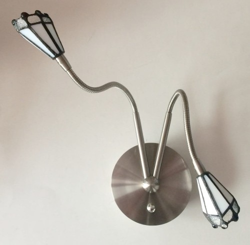 OUTLET TRIO LEUCHTEN NOWOCZESNY KINKIET TIFFANY 2679221-07 GIĘTY PESZEL INOX