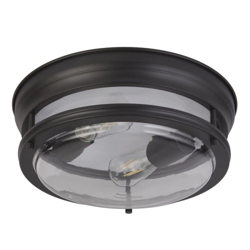 S-LIGHT LOFTOWY INDUSTRIALNY PLAFON ŁAZIENKOWY IP44 51-82BK BLACK/CLEAR