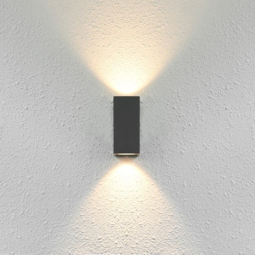 ITALUX KINKIET ZEWNĘTRZNY ELEWACYJNY IP54 GENTA OWL-2197-2SQ SQUARE BLACK